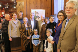 Members of Alice's family at the opening.